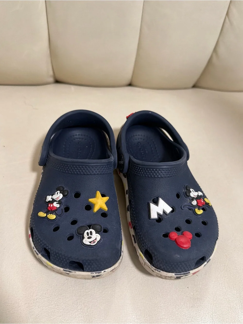 CROCS Navy Kids Mickey Mouse Jibbitz Clogs